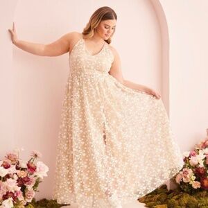 Caledonia ARULA Ivory/Nude Boho Dress